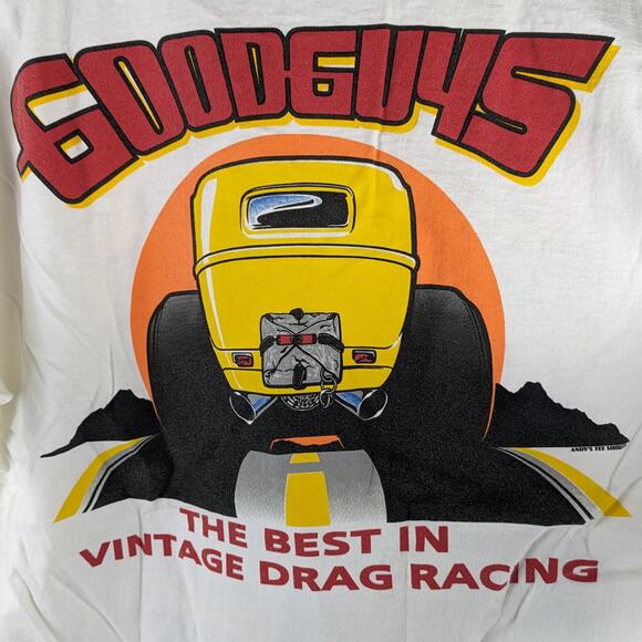Vtg Y2K 90s 1997 Lee Mens L Drag Racing T-Shirt Goodguys 38th March Meet Fomoso - Picture 4 of 6